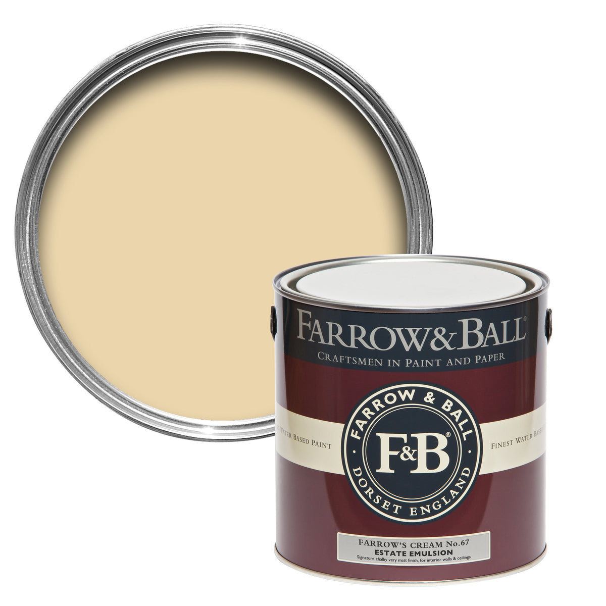 100ml Sample Pot Farrow's Cream No.67 Farrow and Ball Smyth's Homevalue