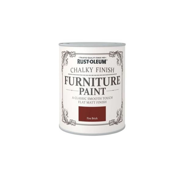 Rust-Oleum Chalky Finish Furniture Paint - Fire Brick
