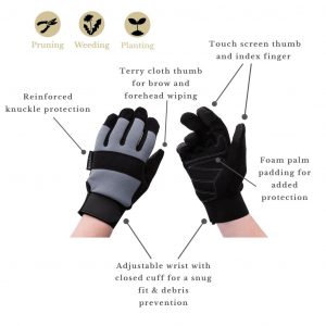 Kent & Stowe Grey Flex Protect Gloves