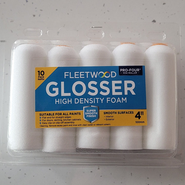 Fleetwood 4" Glosser Foam Roller Sleeves