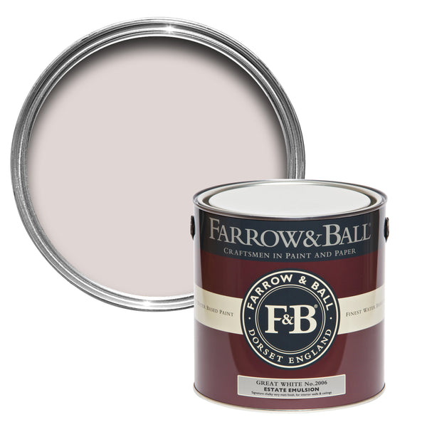 750ml Full Gloss Great White No.2006 Farrow & Ball Paint Colour