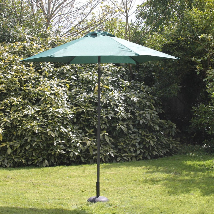 2.7 M Steel Parasol With Crank Green