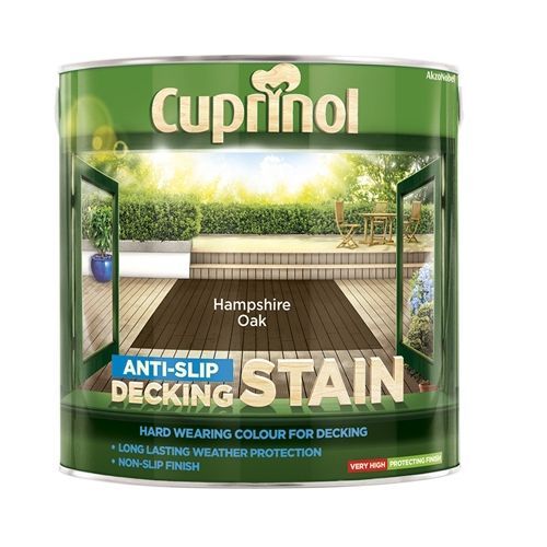 Cuprinol Anti-Slip Decking Stain Hampshire Oak 2.5L