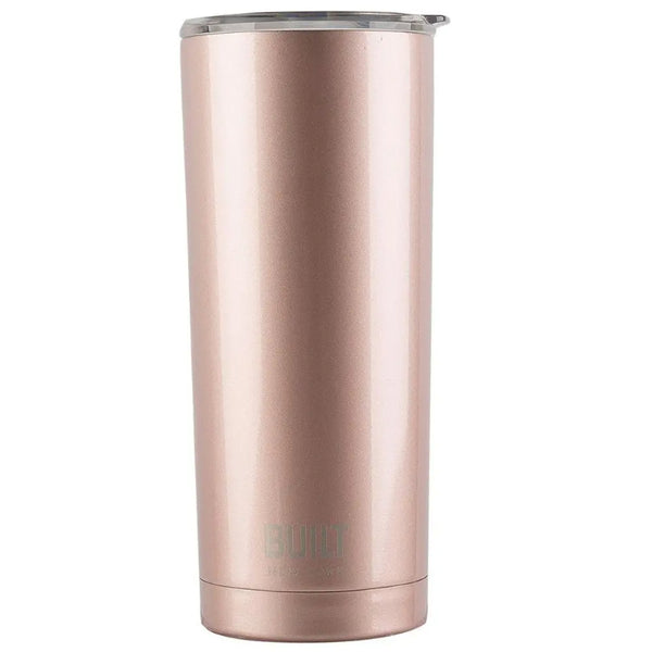 Built 590ml Double Walled Stainless Steel Travel Mug Rose Gold