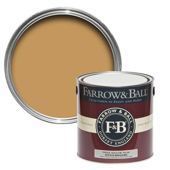 750ml Modern Eggshell India Yellow No.66 Farrow & Ball Paint Colour