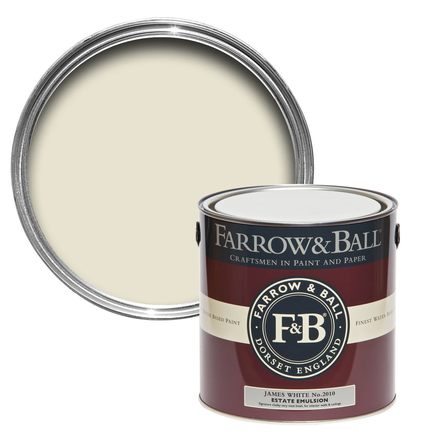 750ml Estate Eggshell James White No.2010 Farrow & Ball Paint Colour