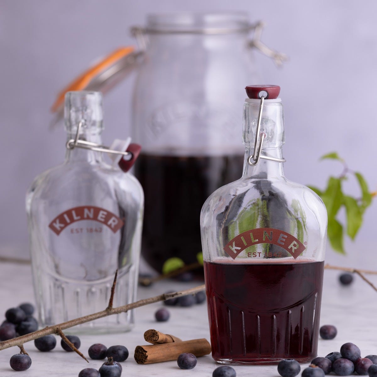 Kilner Clip Top Sloe Gin Bottle 0.3 Litre