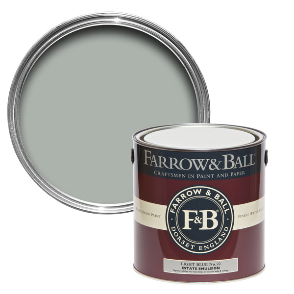 750ml Modern Eggshell Light Blue No.22 Farrow & Ball Paint Colour