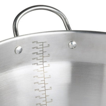 HomeMade Stainless Steel 9 Litre Maslin Pan with Handle