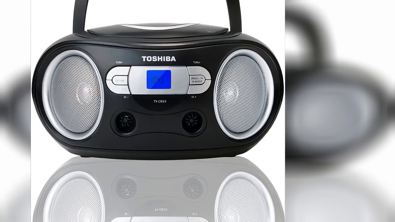 Toshiba Portable CD Boombox with Am/FM Stereo and Aux Input
