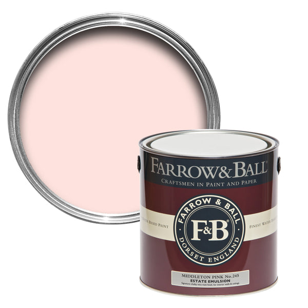 750ml Full Gloss Middleton Pink No.245 Farrow & Ball Paint Colour