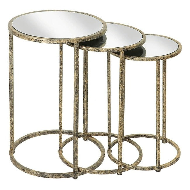 Mindy Brownes Mirror Top Nest of Tables