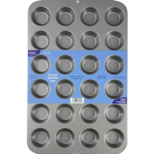 PME 24 Cup Mini Muffin Non Stick Pan (35 x 26.5 x 2CM / 13.8 x 10.4 x 0.8”)