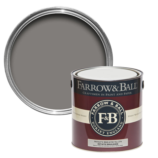 750ml Modern Eggshell Mole's Breath No.276 Farrow & Ball Paint Colour