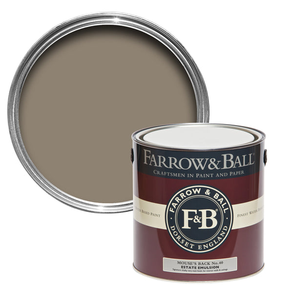 750ml Modern Eggshell Mouse's Back No.40 Farrow & Ball Paint Colour