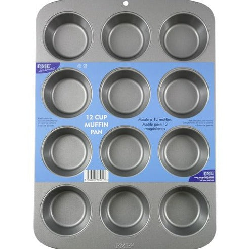 PME 12 Cup Muffin Pan Non Stick (45 x 26.5 x 5cm / 17.7 x 10.4 x 2”)