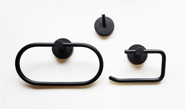 KOSMOS BLACK 3 PC SET (HOOK, ROLL HOLDER, RING)