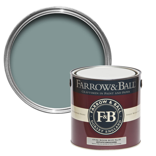 750ml Full Gloss Oval Room Blue No.85 Farrow & Ball Paint Colour