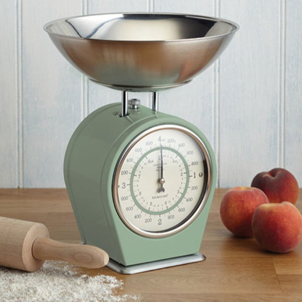 Living Nostalgia Mechanical Kitchen Scales - English Sage Green – Smyth ...