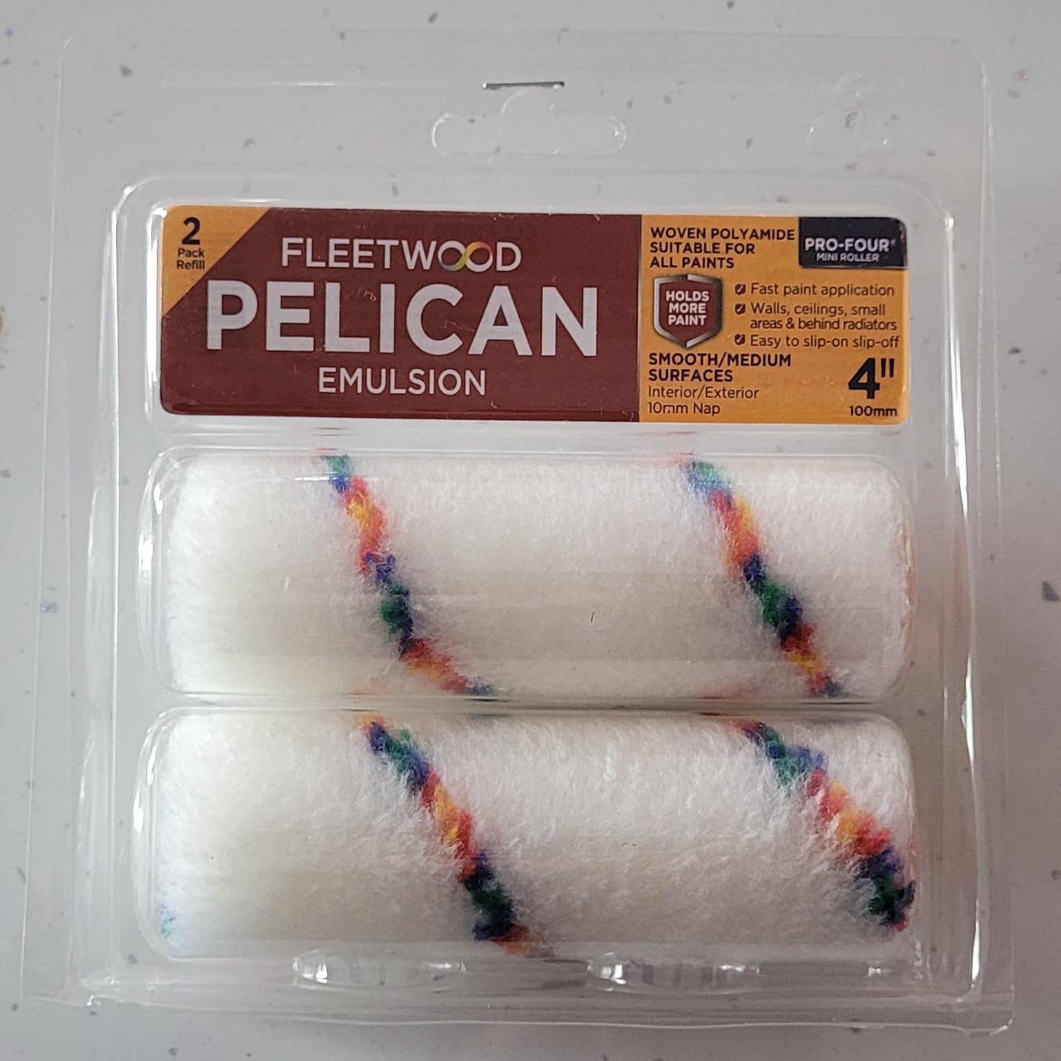 Fleetwood 4" Pelican Emulsion Roller Sleeves