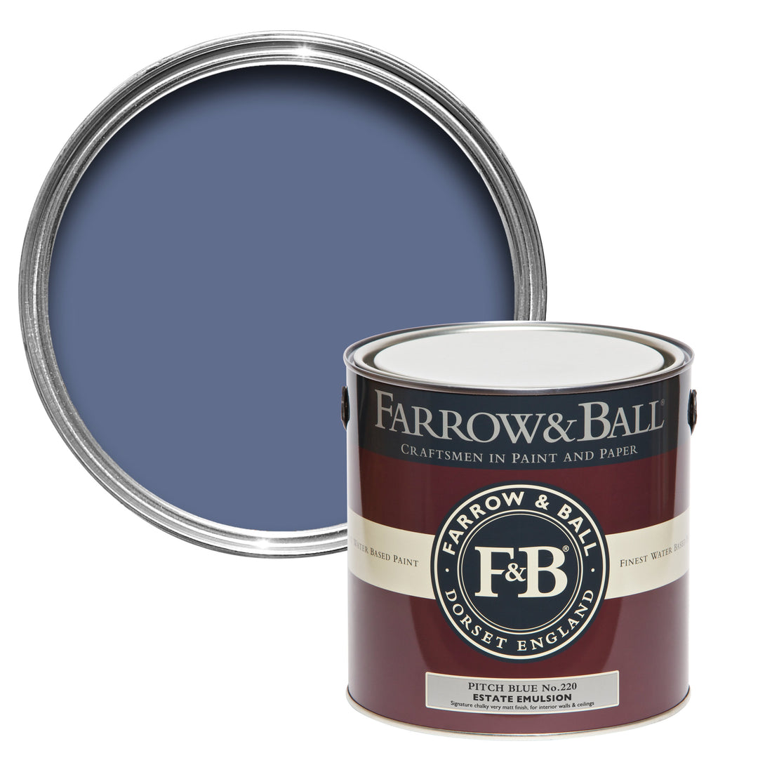 750ml Full Gloss Pitch Blue No.220 Farrow & Ball Paint Colour