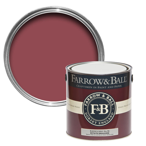 750ml Full Gloss Radicchio No.96 Farrow & Ball Paint Colour