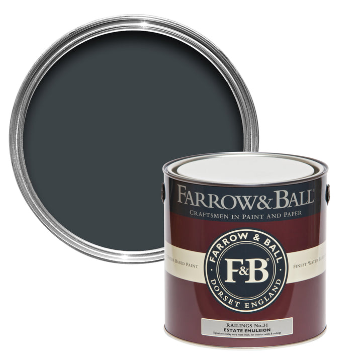 750ml Full Gloss Railings No.31 Farrow & Ball Paint Colour