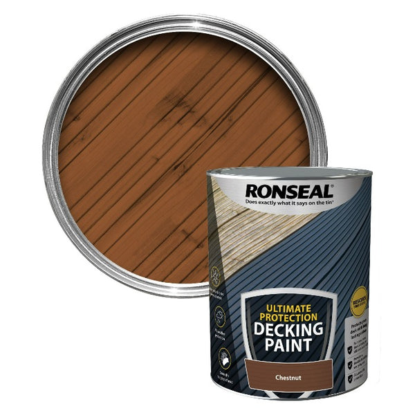 5L Ronseal Ultimate Protection Decking Paint - Chestnut