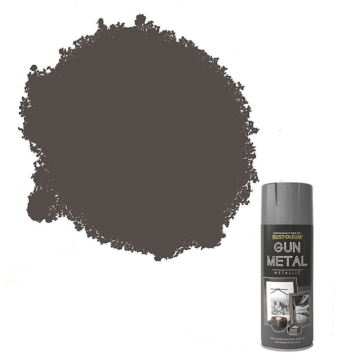 Rust-Oleum Metallic Spray Paint 400ML - Gun Metal