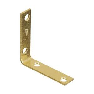 2 Inch Brass Corner Brace - 4 Pack