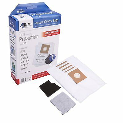 5 x Microfibre Dust Bags for Aldi Argos Matsui Tesco & Proline Vacuum Cleaners