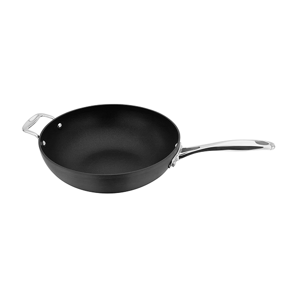 Stellar Hard Anodised 28cm Stir Fry Wok