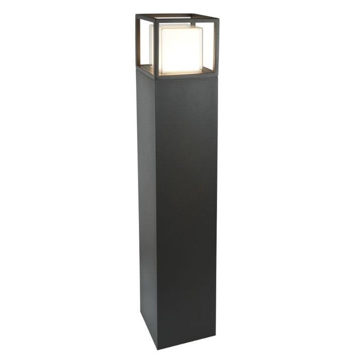 OUTDOOR LED POST (90CM HEIGHT), DARK GREY, OPAL WHITE/CLEAR DIFFUSER