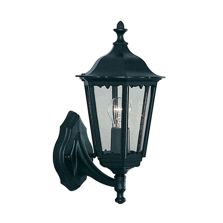 Alex Black Outdoor Upwards Wall Light