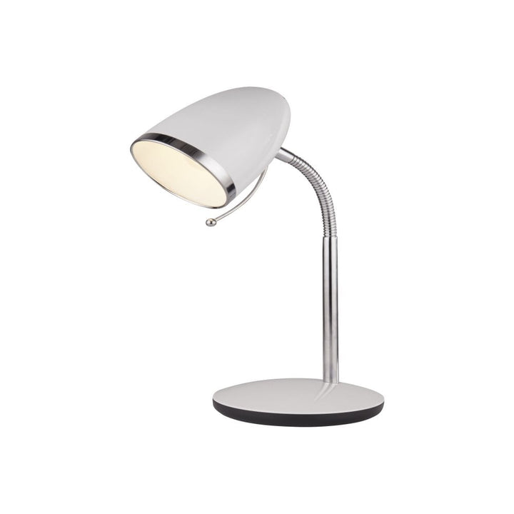 BOSTON WHITE & CHROME TASK LAMP