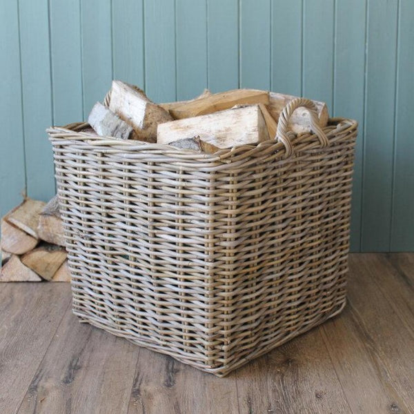 Large Square Kubu Wicker Basket