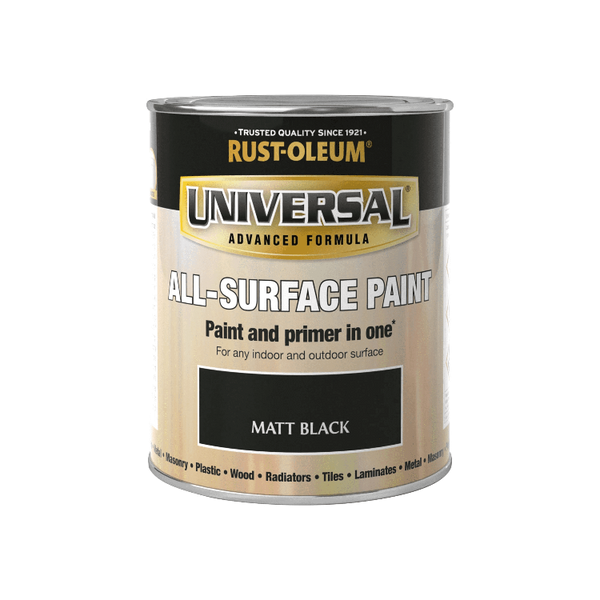 Rust-Oleum Universal All Surface Paint & Primer - Matt Black