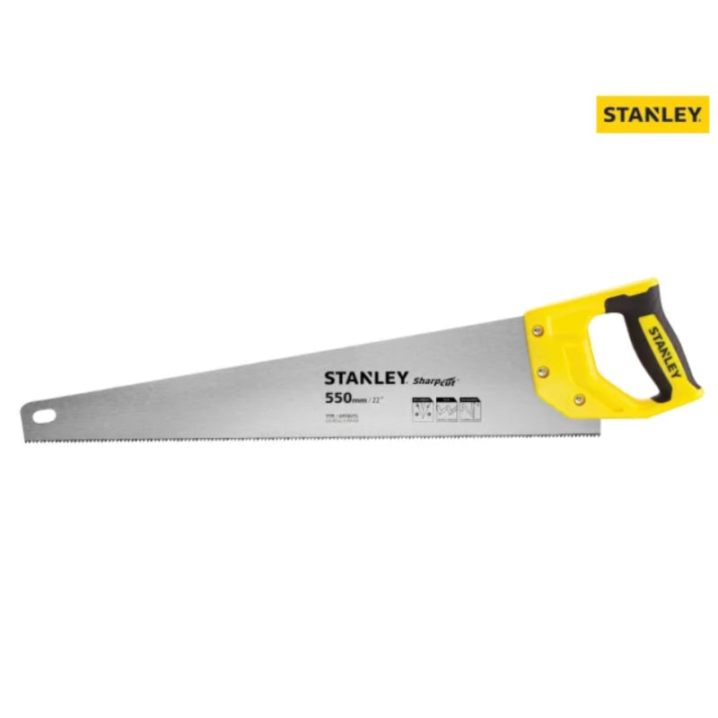 Stanley SharpCut 22In/550Mm, 11 Tpi Handsaw