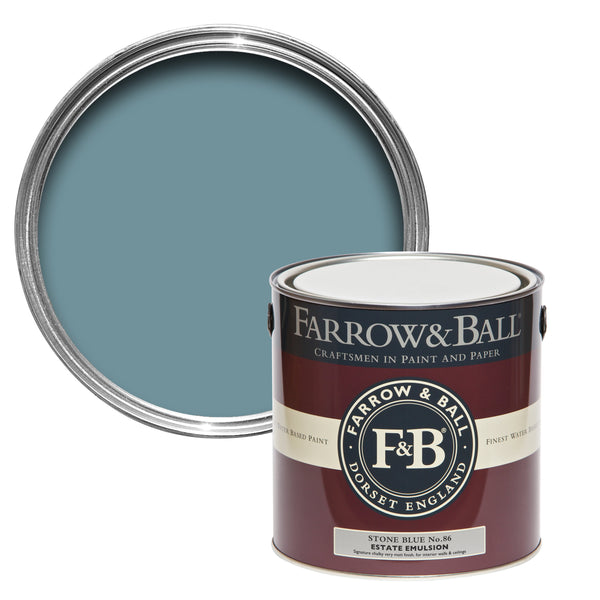 750ml Full Gloss Stone Blue No.86 Farrow & Ball Paint Colour