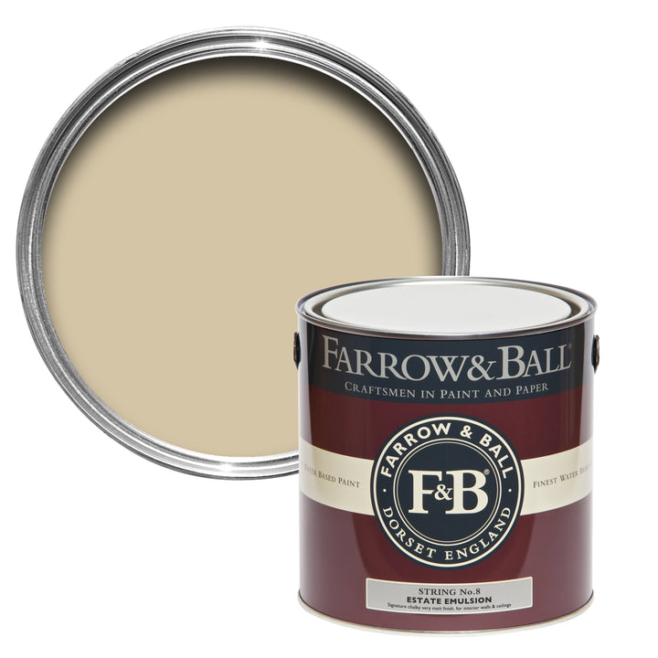 5L Estate Eggshell String No.8 Farrow & Ball Paint Colour