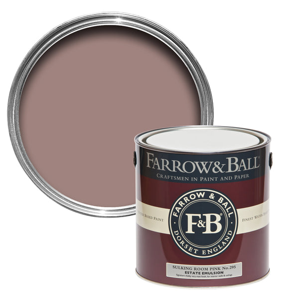 750ml Full Gloss Sulking Room Pink No.295 Farrow & Ball Paint Colour