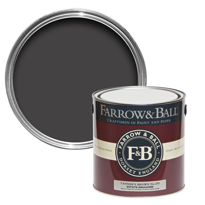 5L Modern Emulsion Tanners Brown No.255 Farrow & Ball Paint Colour