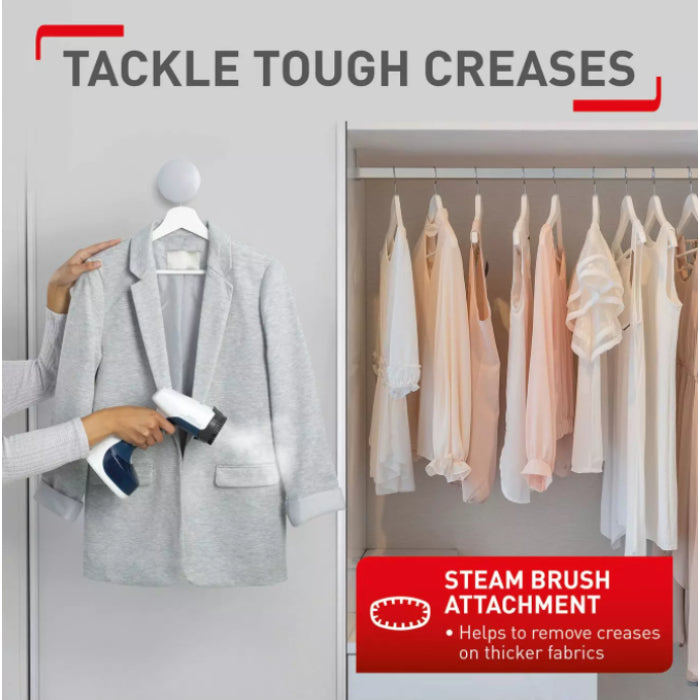 efal DT7050 Access Minute Dual Voltage Garment/Clothes Steamer - Preppy Blue