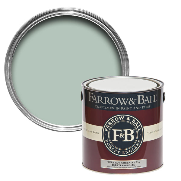 750ml Full Gloss Teresa's Green No.236 Farrow & Ball Paint Colour