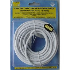 Computer Broadband Modem Cat5 15 Metre