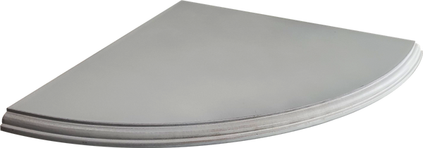 TEMA Corner Shelf 400 X 400 X 15 Grey