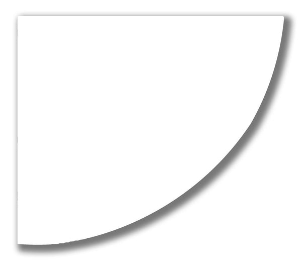 TEMA Corner Shelf 300 X 300 X 15 White