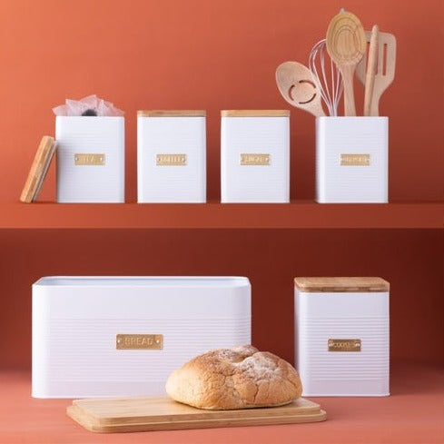 Otto Square Bread Storage | White
