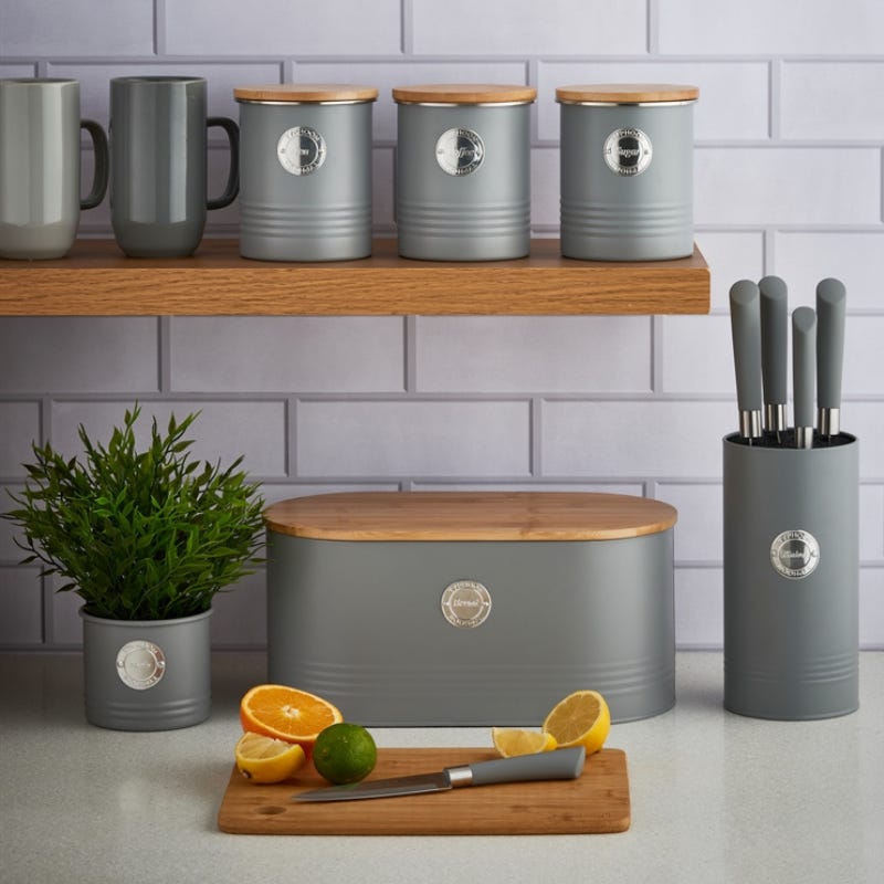 Typhoon Living Bread Bin Grey