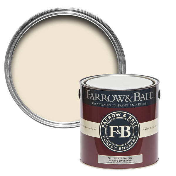 750ml Modern Eggshell White Tie No.2002 Farrow & Ball Paint Colour